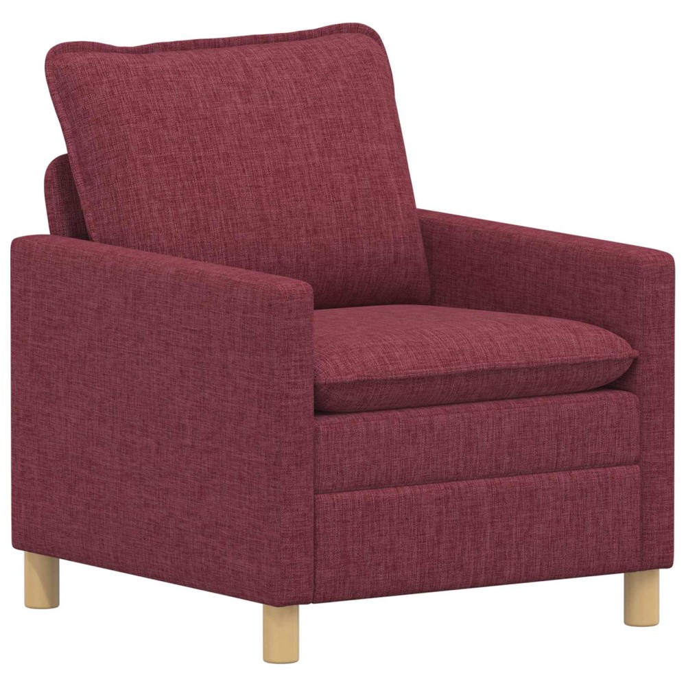 vidaXL Καναπές Κόκκινο 76 x 81 x 87,5 εκ Ύφασμα