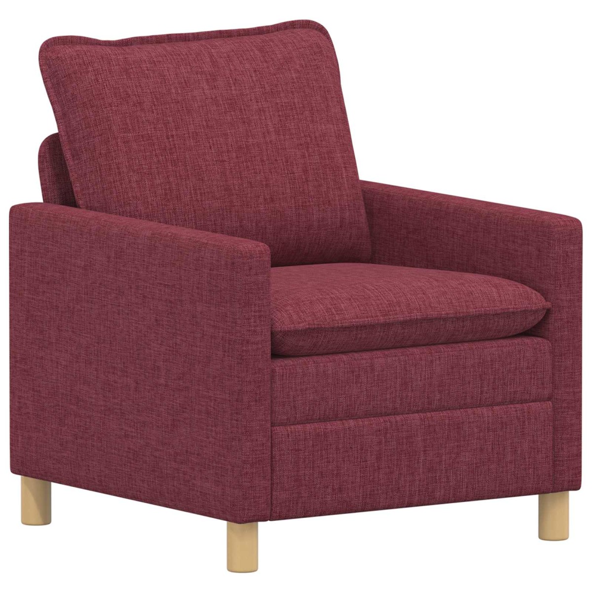 vidaXL Καναπές Κόκκινο 76 x 81 x 87,5 εκ Ύφασμα