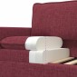 vidaXL Καναπές Κόκκινο 76 x 81 x 87,5 εκ Ύφασμα