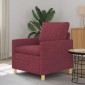 vidaXL Καναπές Κόκκινο 76 x 81 x 87,5 εκ Ύφασμα