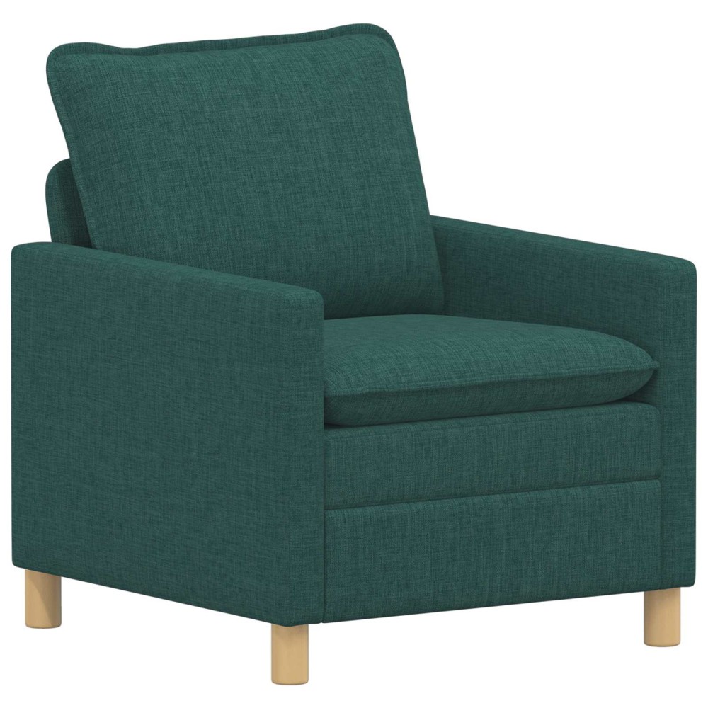 vidaXL Καναπές Σκούρο Πράσινο 76 x 81 x 87,5 εκ Ύφασμα