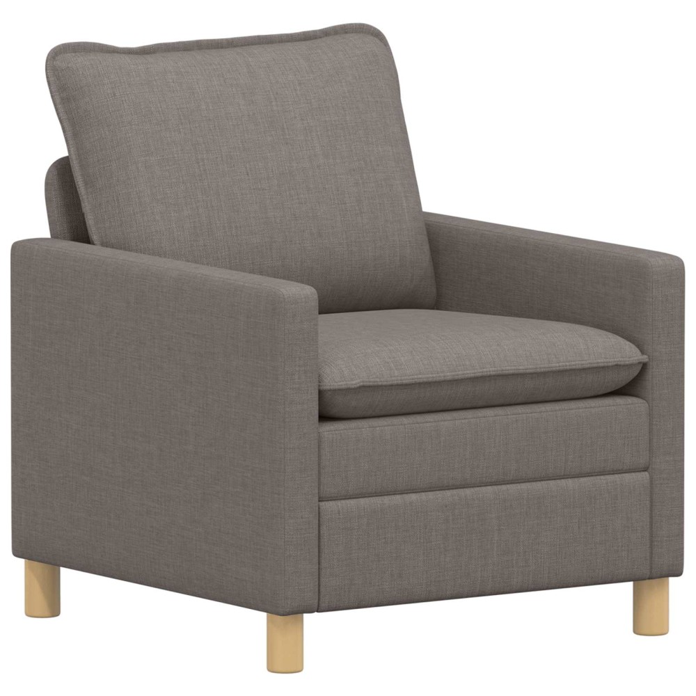 vidaXL Καναπές Taupe 76 x 81 x 87,5 εκ Ύφασμα