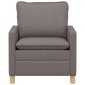 vidaXL Καναπές Taupe 76 x 81 x 87,5 εκ Ύφασμα