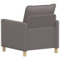 vidaXL Καναπές Taupe 76 x 81 x 87,5 εκ Ύφασμα