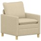 vidaXL Καναπές Κρεμ 76 x 81 x 87,5 εκ Ύφασμα