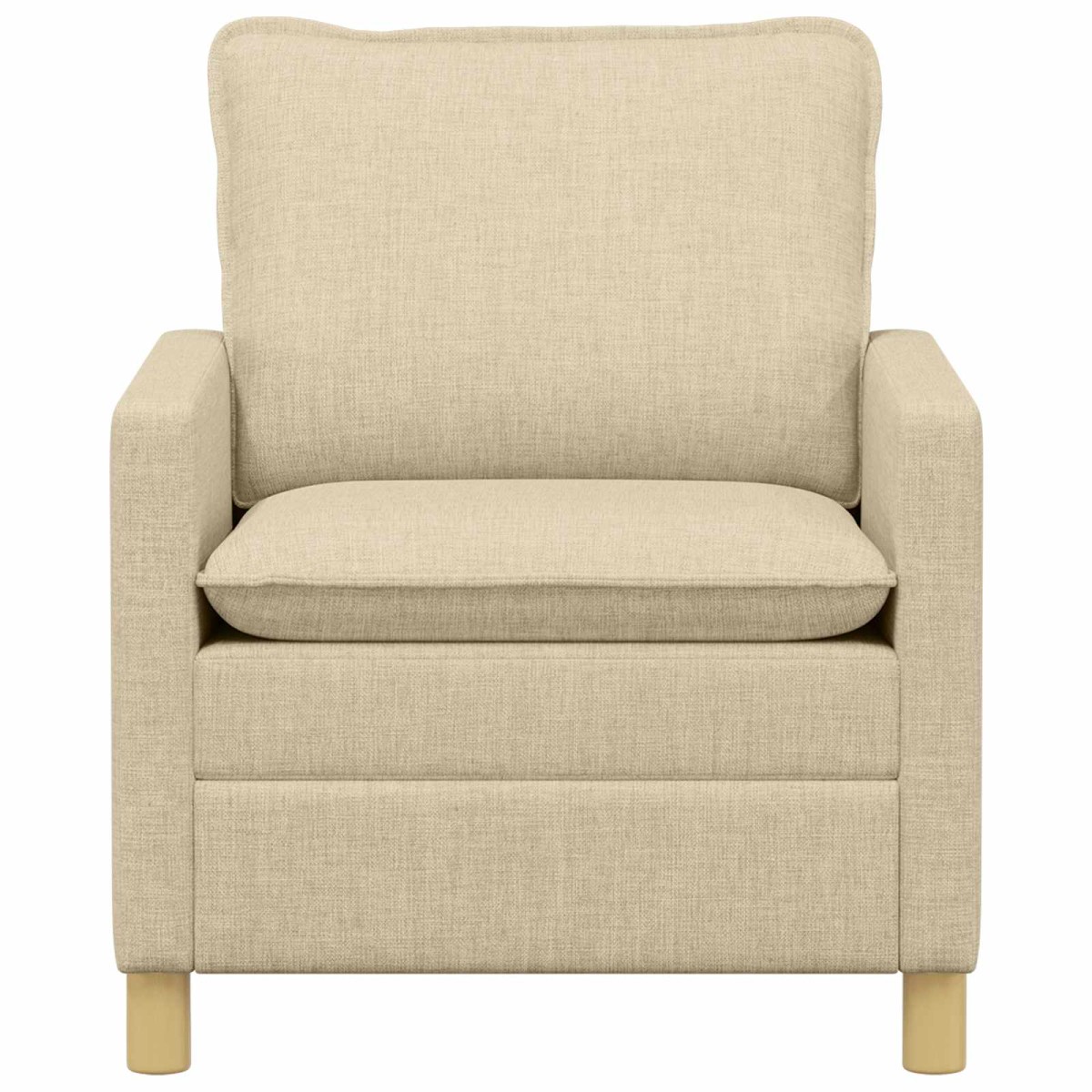 vidaXL Καναπές Κρεμ 76 x 81 x 87,5 εκ Ύφασμα