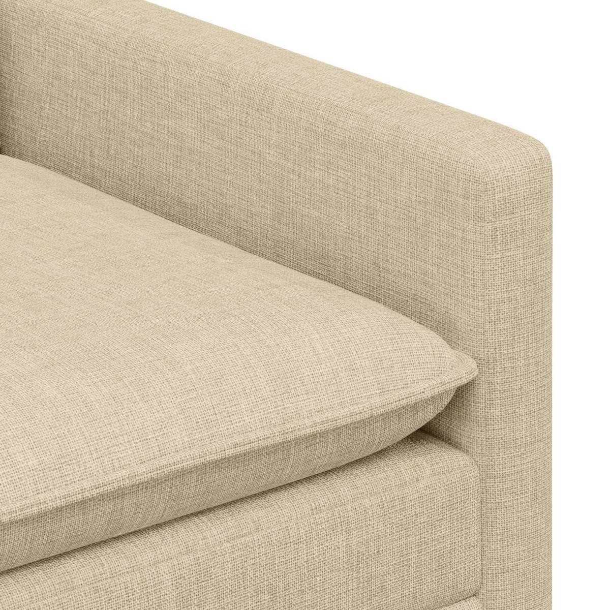vidaXL Καναπές Κρεμ 76 x 81 x 87,5 εκ Ύφασμα