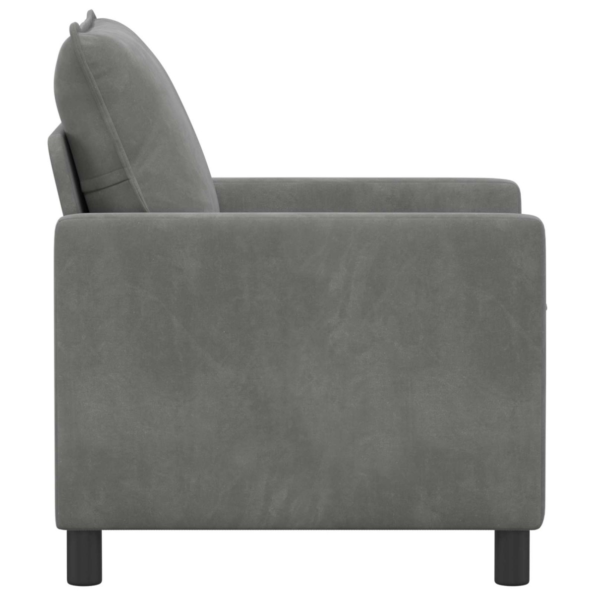 vidaXL Καναπές Σκούρο Γκρι 76 x 81 x 87,5 εκ Βελούδο