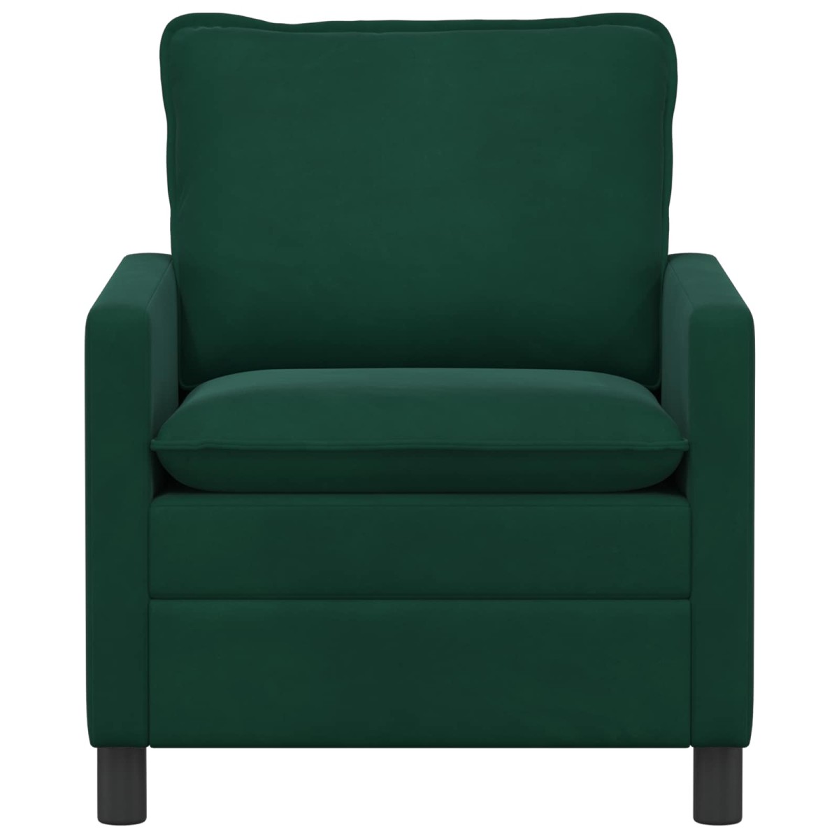 vidaXL Καναπές Σκούρο Πράσινο 76 x 81 x 87,5 εκ Βελούδο