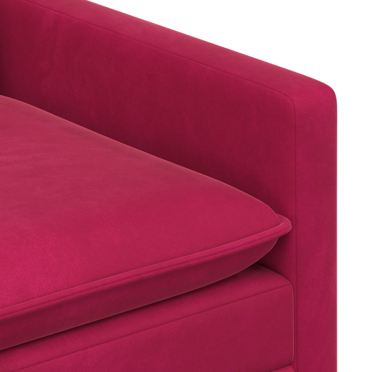 vidaXL Καναπές Κόκκινο 76 x 81 x 87,5 εκ Βελούδο