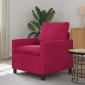 vidaXL Καναπές Κόκκινο 76 x 81 x 87,5 εκ Βελούδο