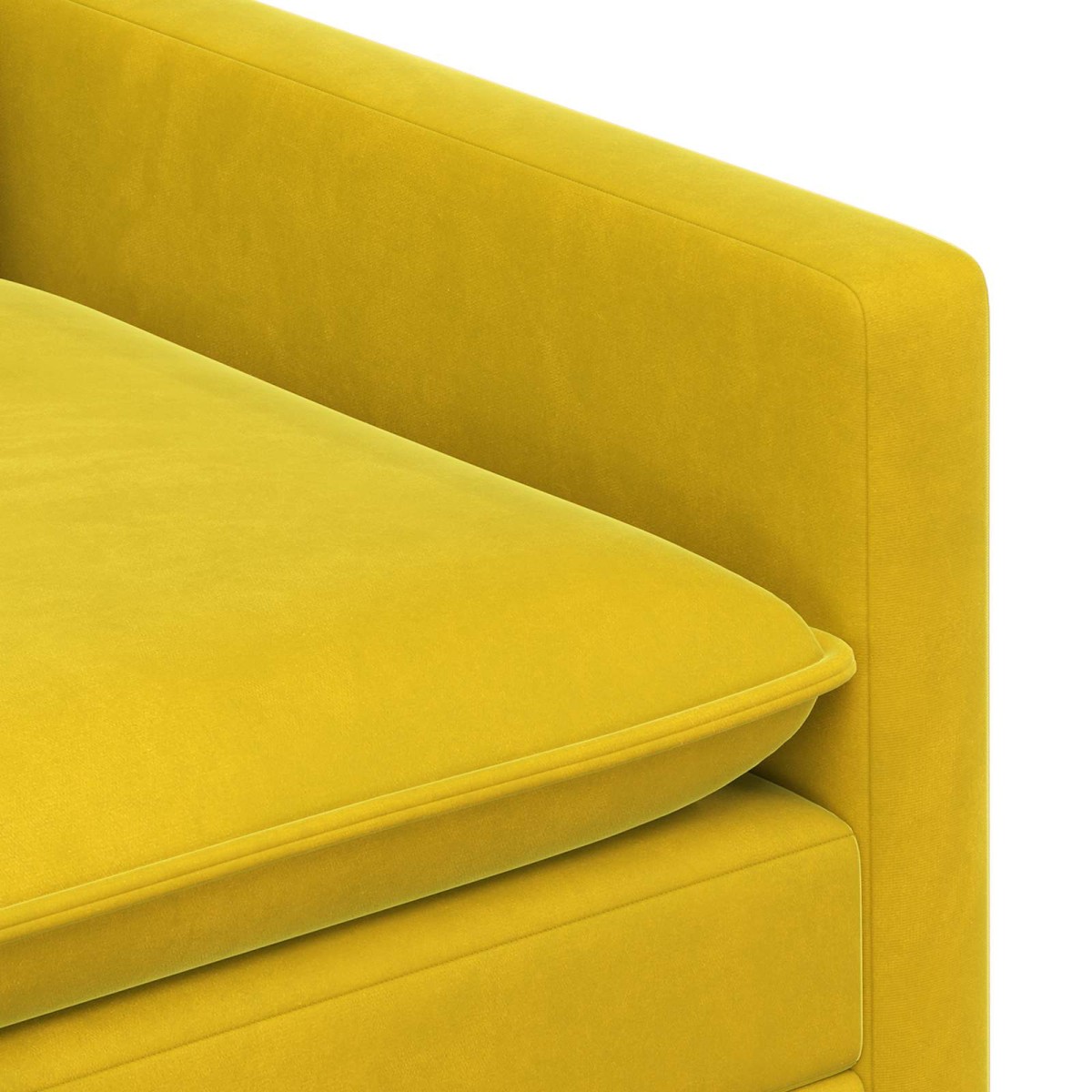 vidaXL Καναπές Κίτρινο 76 x 81 x 87,5 εκ Βελούδο