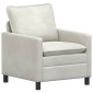 vidaXL Καναπές Κρεμ 76 x 81 x 87,5 εκ Βελούδο