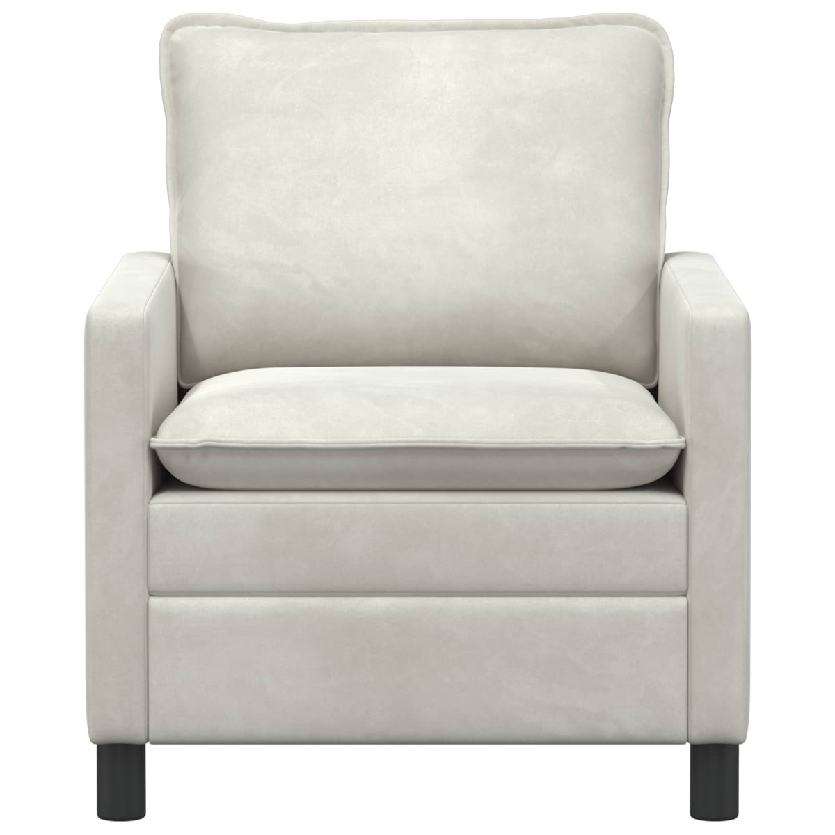 vidaXL Καναπές Κρεμ 76 x 81 x 87,5 εκ Βελούδο
