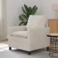 vidaXL Καναπές Κρεμ 76 x 81 x 87,5 εκ Βελούδο