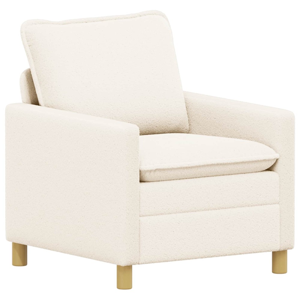vidaXL Καναπές Κρεμ 76 x 81 x 87,5 εκ Ύφασμα