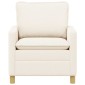 vidaXL Καναπές Κρεμ 76 x 81 x 87,5 εκ Ύφασμα