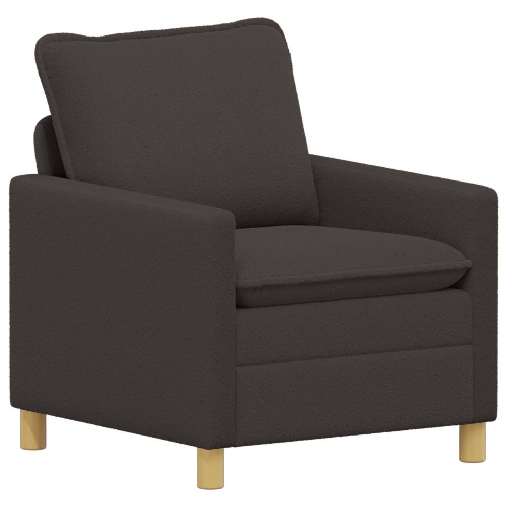 vidaXL Καναπές Σκούρο Γκρι 76 x 81 x 87,5 εκ Ύφασμα