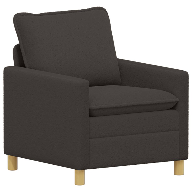 vidaXL Καναπές Σκούρο Γκρι 76 x 81 x 87,5 εκ Ύφασμα
