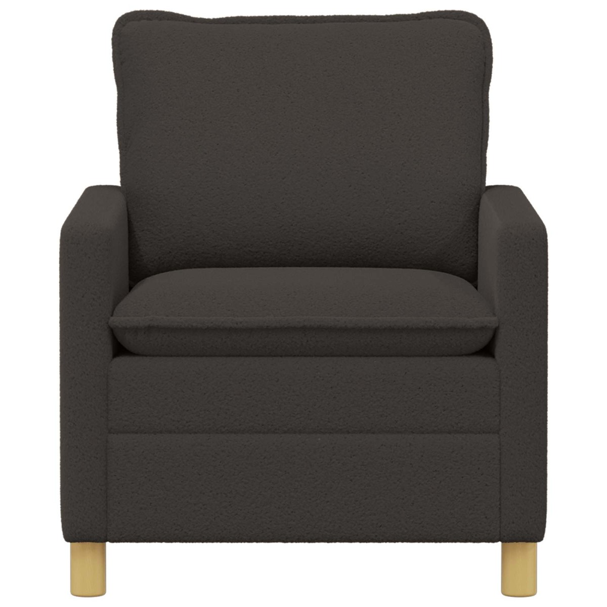 vidaXL Καναπές Σκούρο Γκρι 76 x 81 x 87,5 εκ Ύφασμα