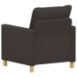 vidaXL Καναπές Σκούρο Γκρι 76 x 81 x 87,5 εκ Ύφασμα