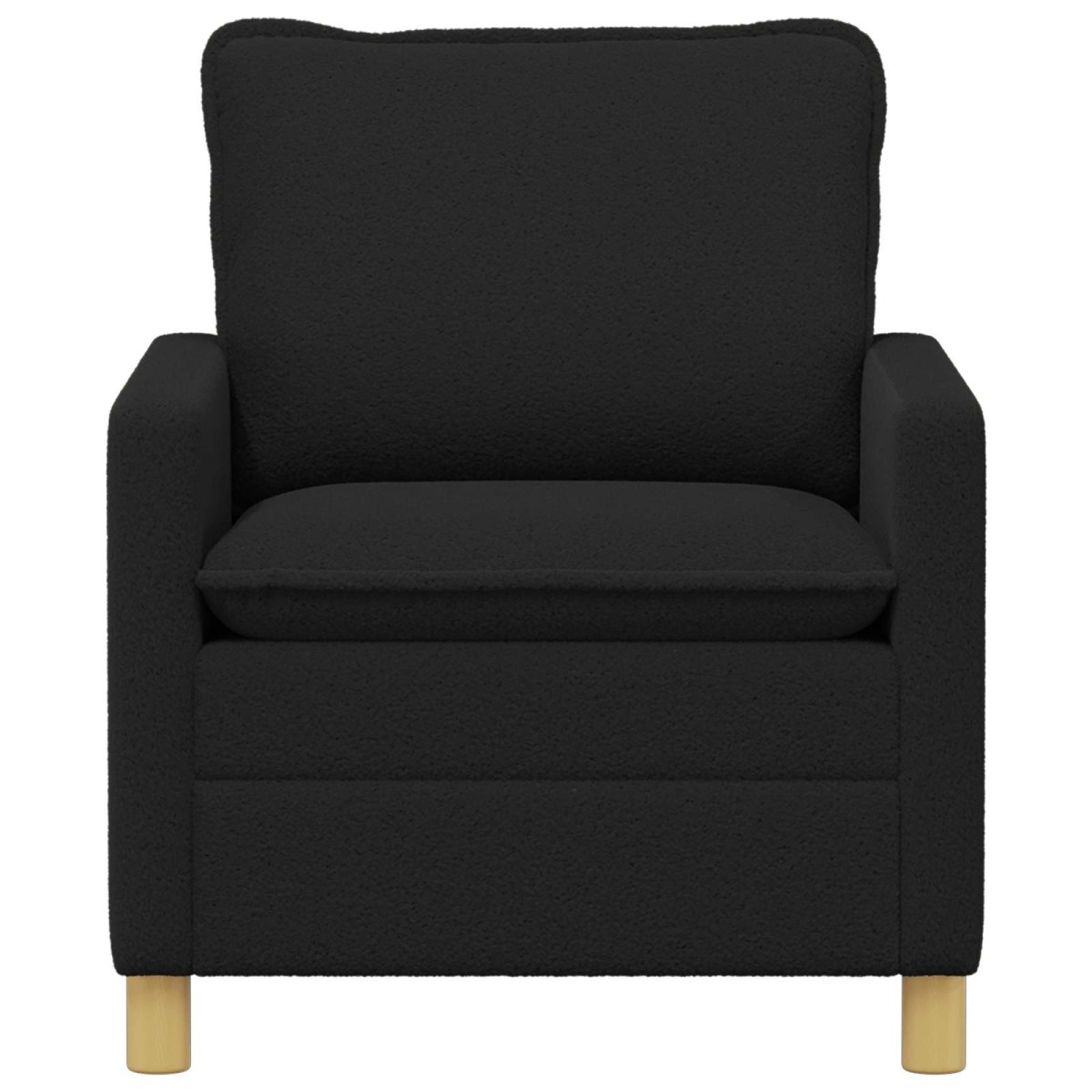 vidaXL Καναπές Μαύρο 76 x 81 x 87,5 εκ Ύφασμα