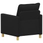 vidaXL Καναπές Μαύρο 76 x 81 x 87,5 εκ Ύφασμα