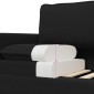 vidaXL Καναπές Μαύρο 76 x 81 x 87,5 εκ Ύφασμα