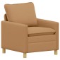 vidaXL Καναπές Μπεζ 76 x 81 x 87,5 εκ Ύφασμα