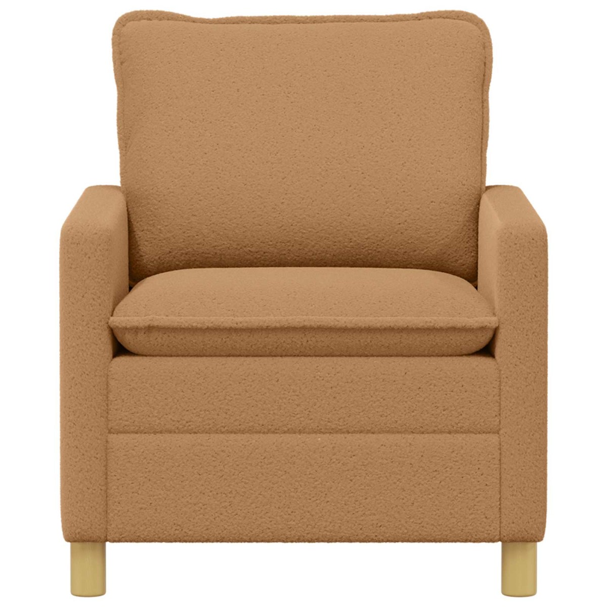 vidaXL Καναπές Μπεζ 76 x 81 x 87,5 εκ Ύφασμα