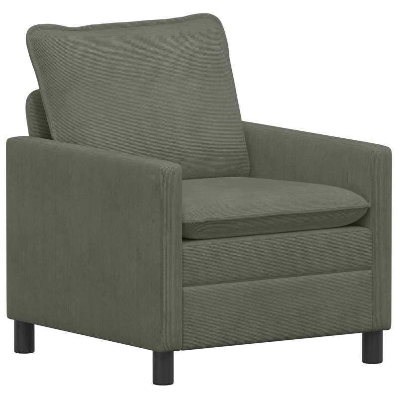 vidaXL Καναπές Ανοιχτό γκρι 76 x 81 x 87,5 εκ Ύφασμα