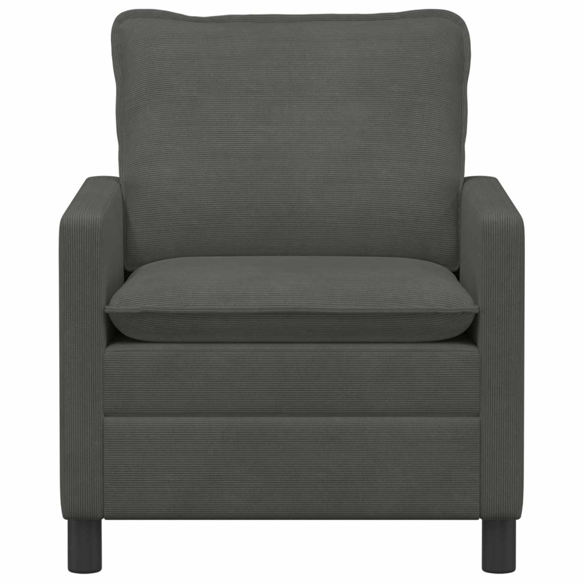 vidaXL Καναπές Σκούρο Γκρι 76 x 81 x 87,5 εκ Ύφασμα