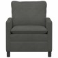 vidaXL Καναπές Σκούρο Γκρι 76 x 81 x 87,5 εκ Ύφασμα