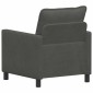 vidaXL Καναπές Σκούρο Γκρι 76 x 81 x 87,5 εκ Ύφασμα