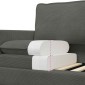 vidaXL Καναπές Σκούρο Γκρι 76 x 81 x 87,5 εκ Ύφασμα