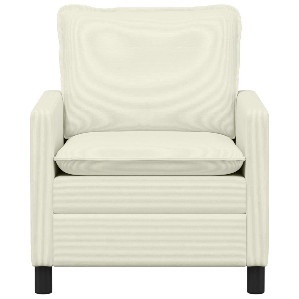 vidaXL Καναπές Κρεμ 76 x 81 x 87,5 εκ Ύφασμα