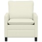 vidaXL Καναπές Κρεμ 76 x 81 x 87,5 εκ Ύφασμα