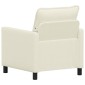 vidaXL Καναπές Κρεμ 76 x 81 x 87,5 εκ Ύφασμα