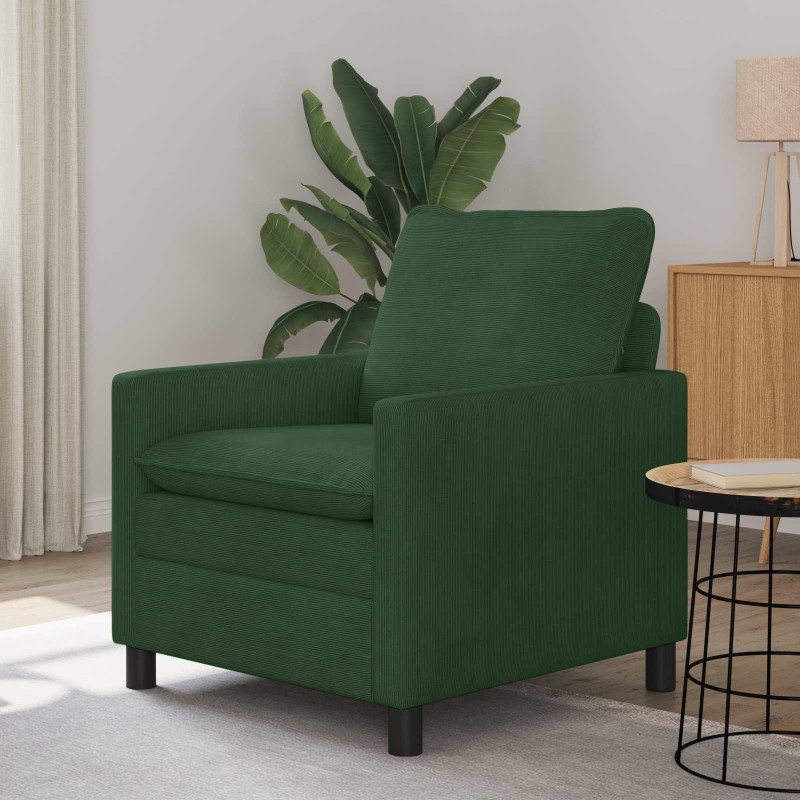 vidaXL Καναπές Τζαγκουάρ Πράσινο 76 x 81 x 87,5 εκ Ύφασμα