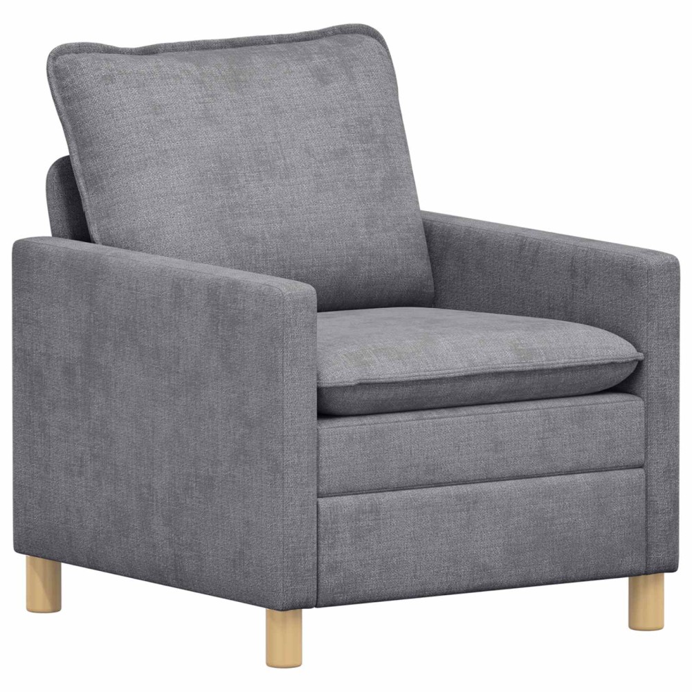 vidaXL Καναπές Ανοιχτό γκρι 76 x 81 x 87,5 εκ Πολυεστέρας