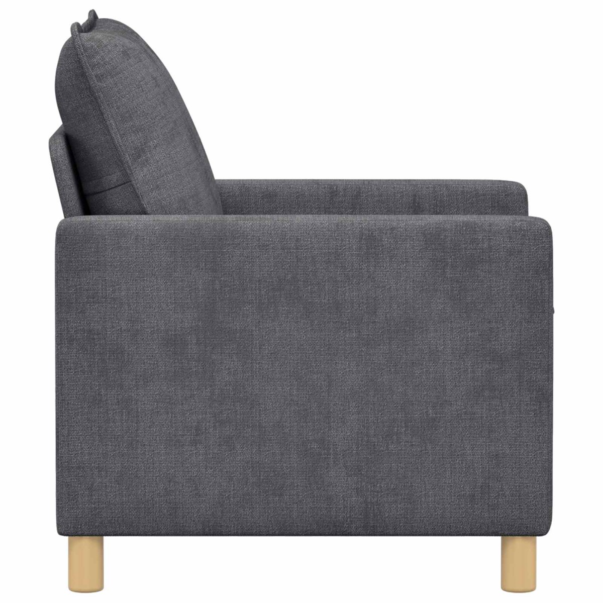 vidaXL Καναπές Σκούρο Γκρι 76 x 81 x 87,5 εκ Πολυεστέρας