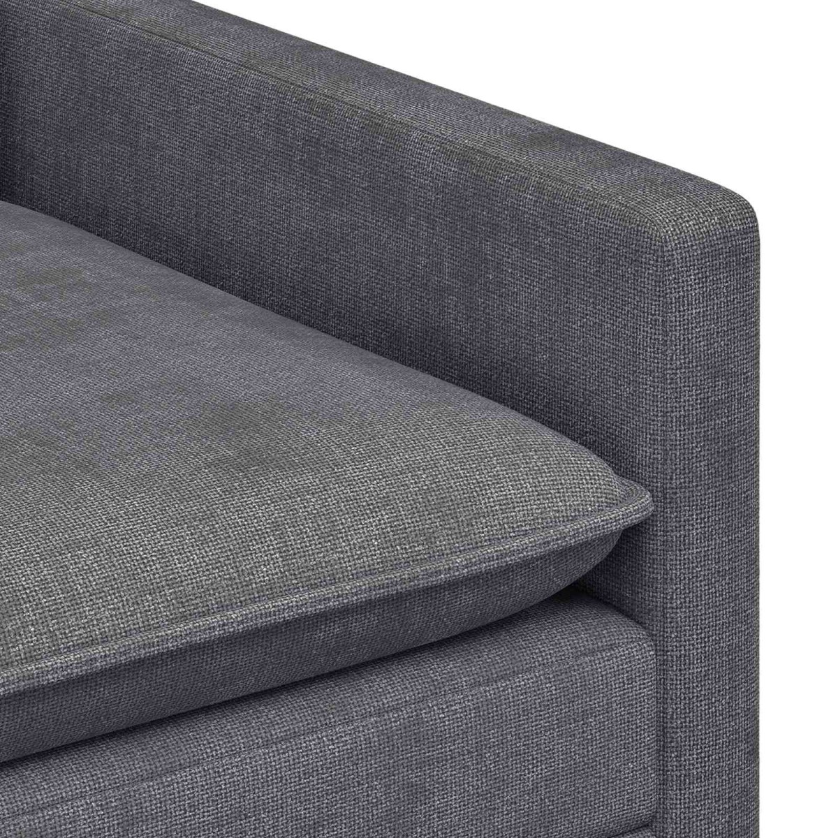 vidaXL Καναπές Σκούρο Γκρι 76 x 81 x 87,5 εκ Πολυεστέρας