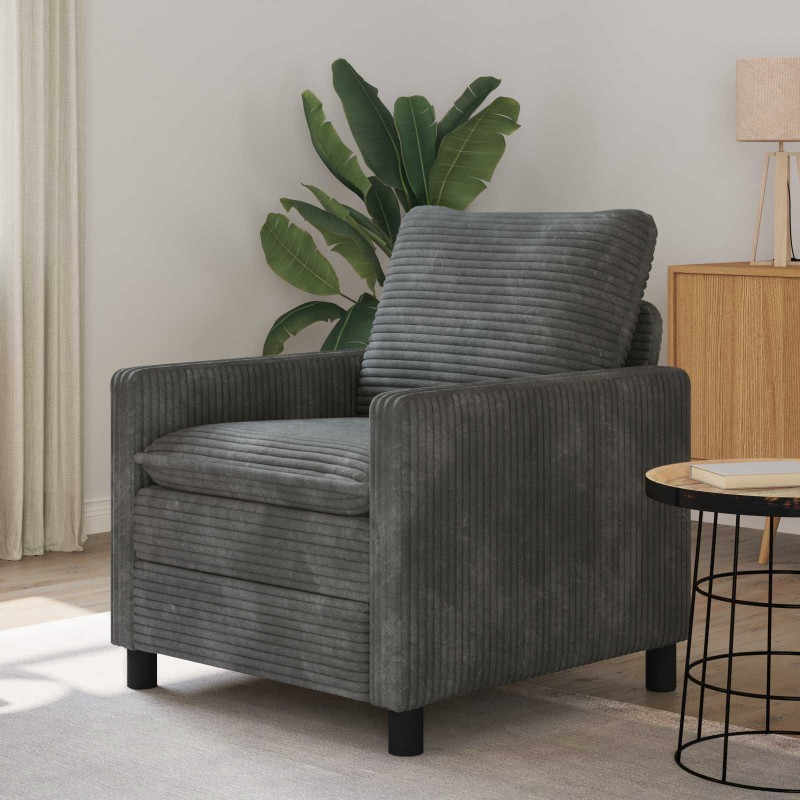 vidaXL Καναπές Ανοιχτό γκρι 76 x 81 x 87,5 εκ Πολυεστέρας