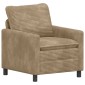 vidaXL Καναπές Taupe 76 x 81 x 87,5 εκ Πολυεστέρας