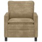 vidaXL Καναπές Taupe 76 x 81 x 87,5 εκ Πολυεστέρας
