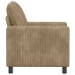 vidaXL Καναπές Taupe 76 x 81 x 87,5 εκ Πολυεστέρας