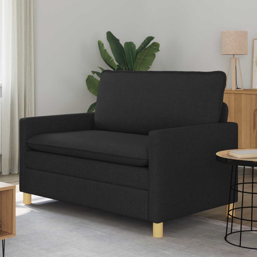 vidaXL Καναπές Μαύρο 126 x 81 x 87,5 εκ
