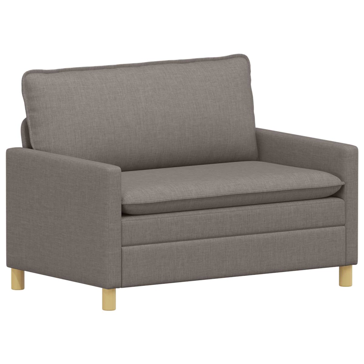 vidaXL Καναπές Taupe 126 x 81 x 87,5 εκ Ύφασμα