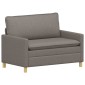 vidaXL Καναπές Taupe 126 x 81 x 87,5 εκ Ύφασμα