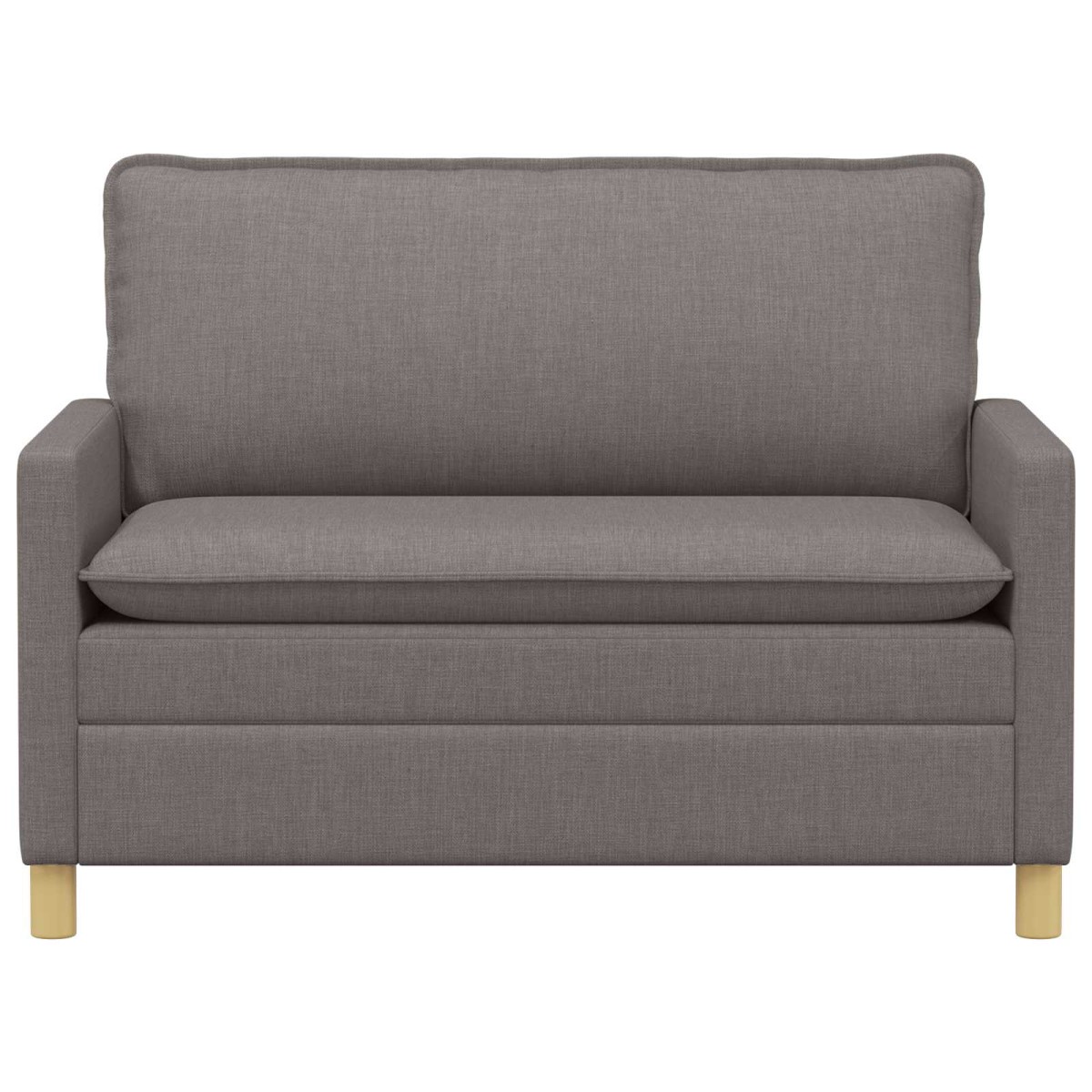 vidaXL Καναπές Taupe 126 x 81 x 87,5 εκ Ύφασμα